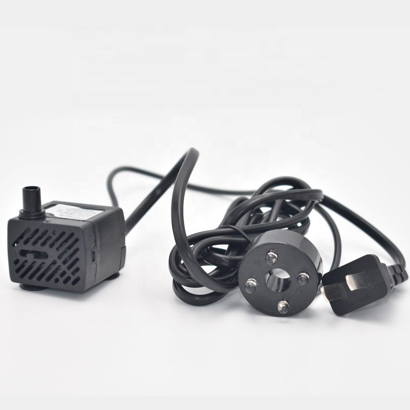 Four LED Lights 3W Aquarium Side Suction Submersible Pump in Australia for Pond, Fish Tank, Garden Landscaping