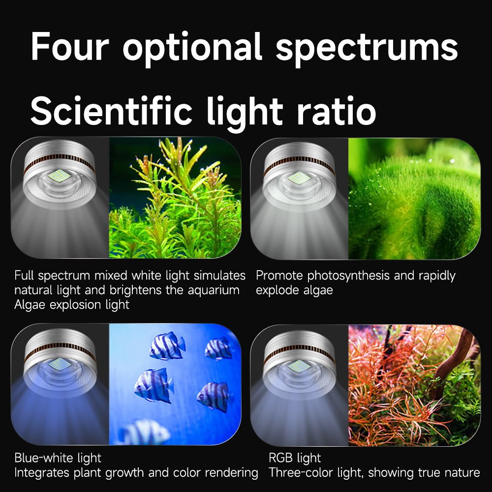 YEE High Quality Full Spectrum RGB Aquarium Downlights Led Planted Aquarium Lighting