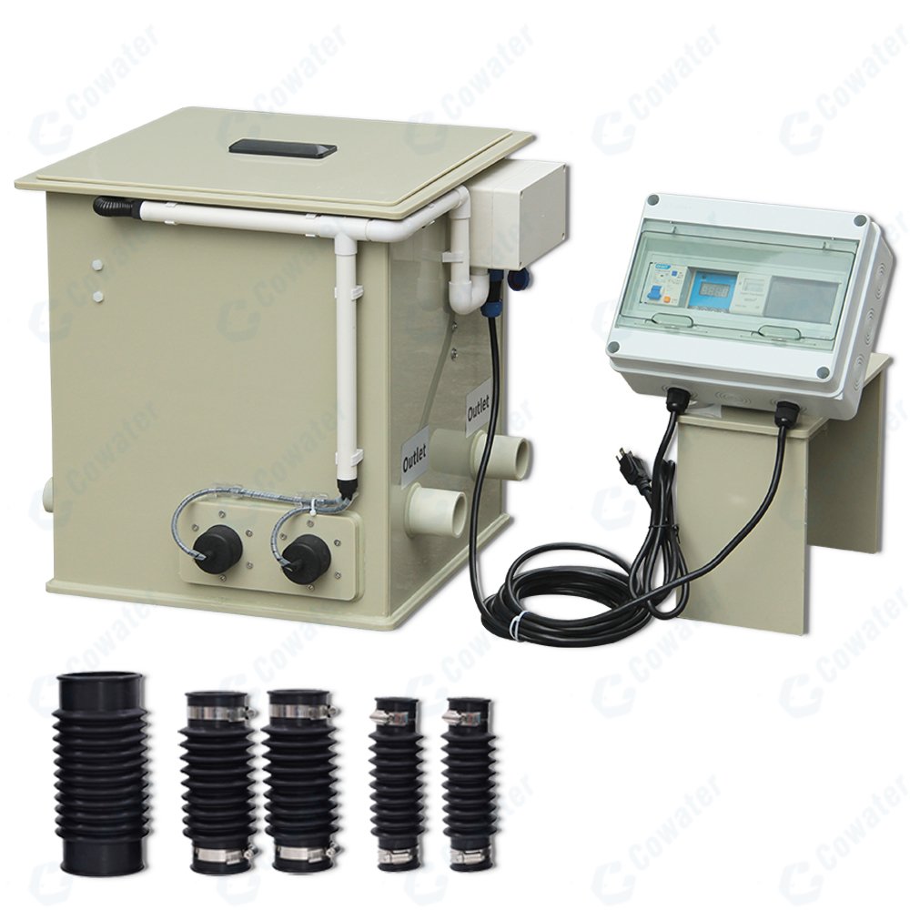 Cowater 1320 Gallon per hour 5 T/hr Small Rotary Drum Filter with UV Light Koi Filter for Pond