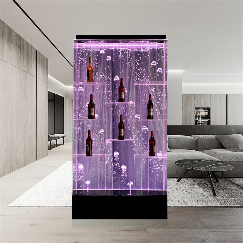 Acrylic water bubble wall panel with color changing LED light for indoor&outdoor decoration