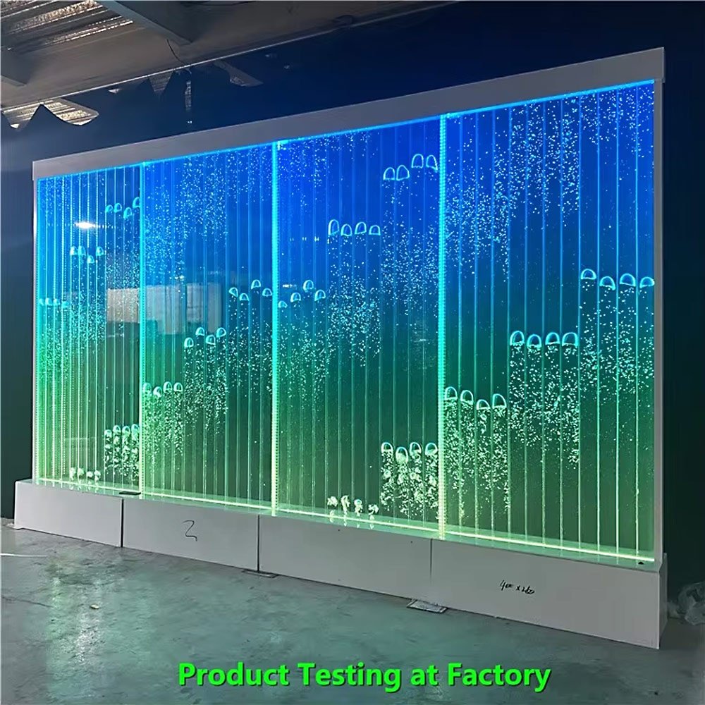 Acrylic water bubble wall panel with color changing LED light for indoor&outdoor decoration