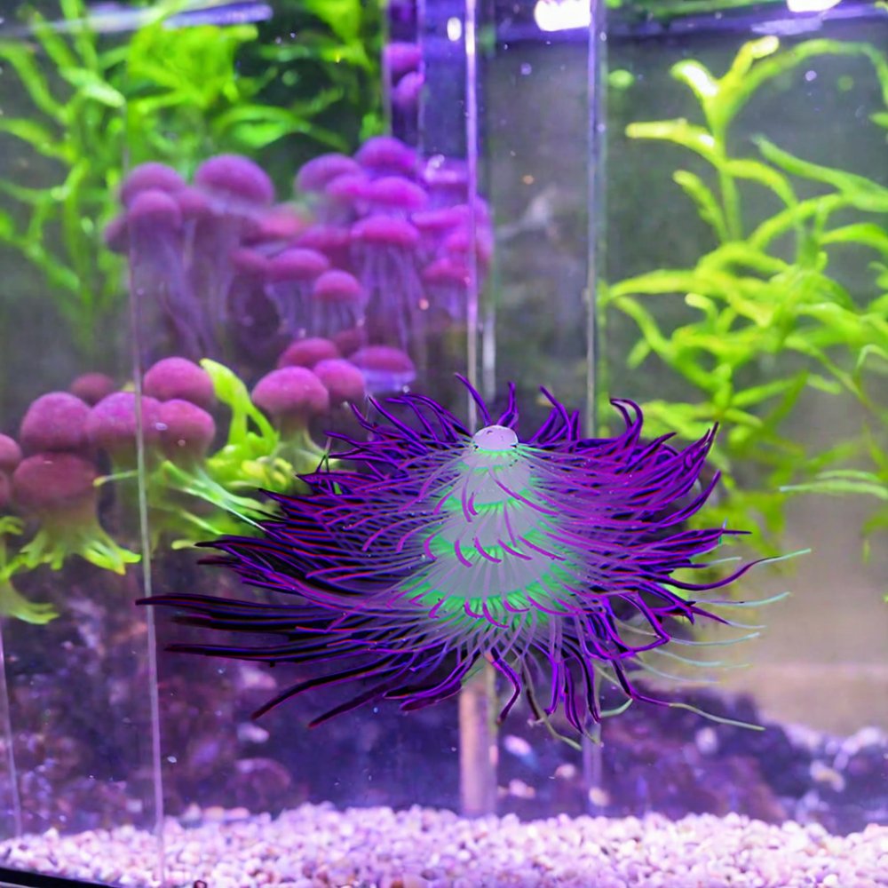 Aquariums & Accessories Fish Tank Decoration Mountain Non-Toxic Silicone Coral Mountain Colorful Coral Reef