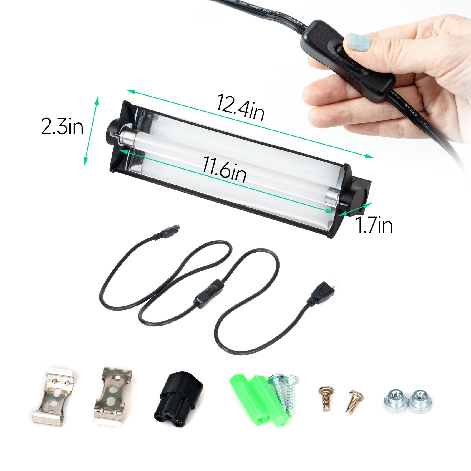 Pet Light Reptiles Reeding Equipment Reptile Light Tube Climbing Pet T5 Uvb Timing Switch Fluorescent Tube Light