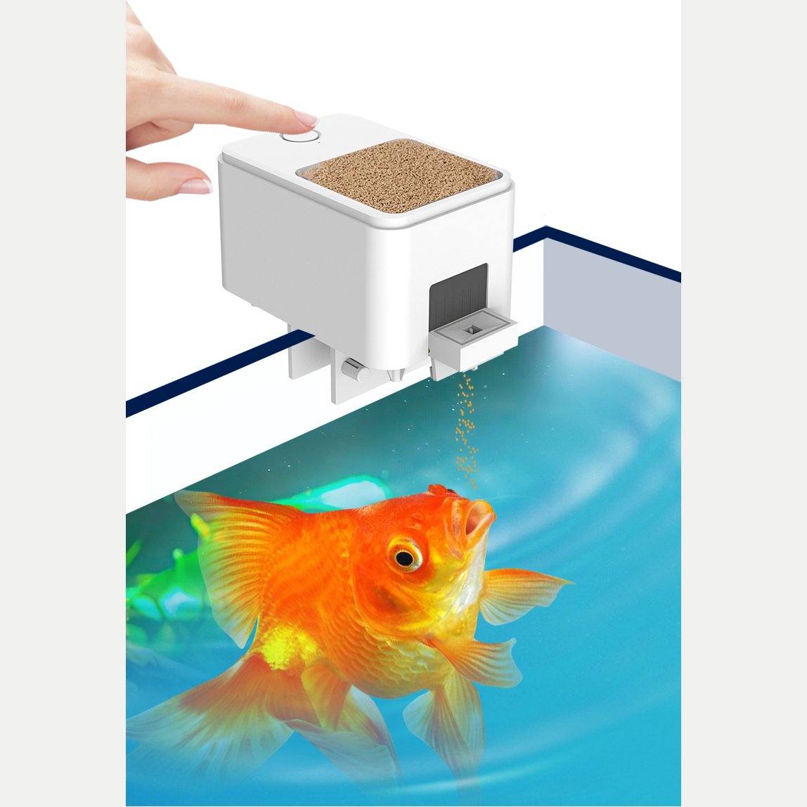 Rechargeable aquarium feeder Small feeder Aquarium timed to feed fish Smart aquarium automatic feeder
