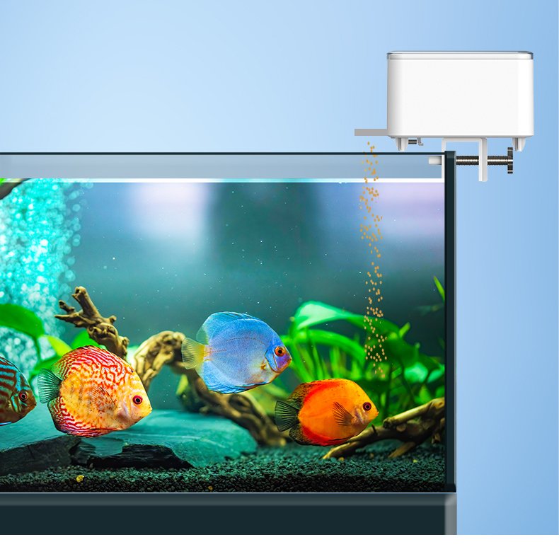 Rechargeable aquarium feeder Small feeder Aquarium timed to feed fish Smart aquarium automatic feeder