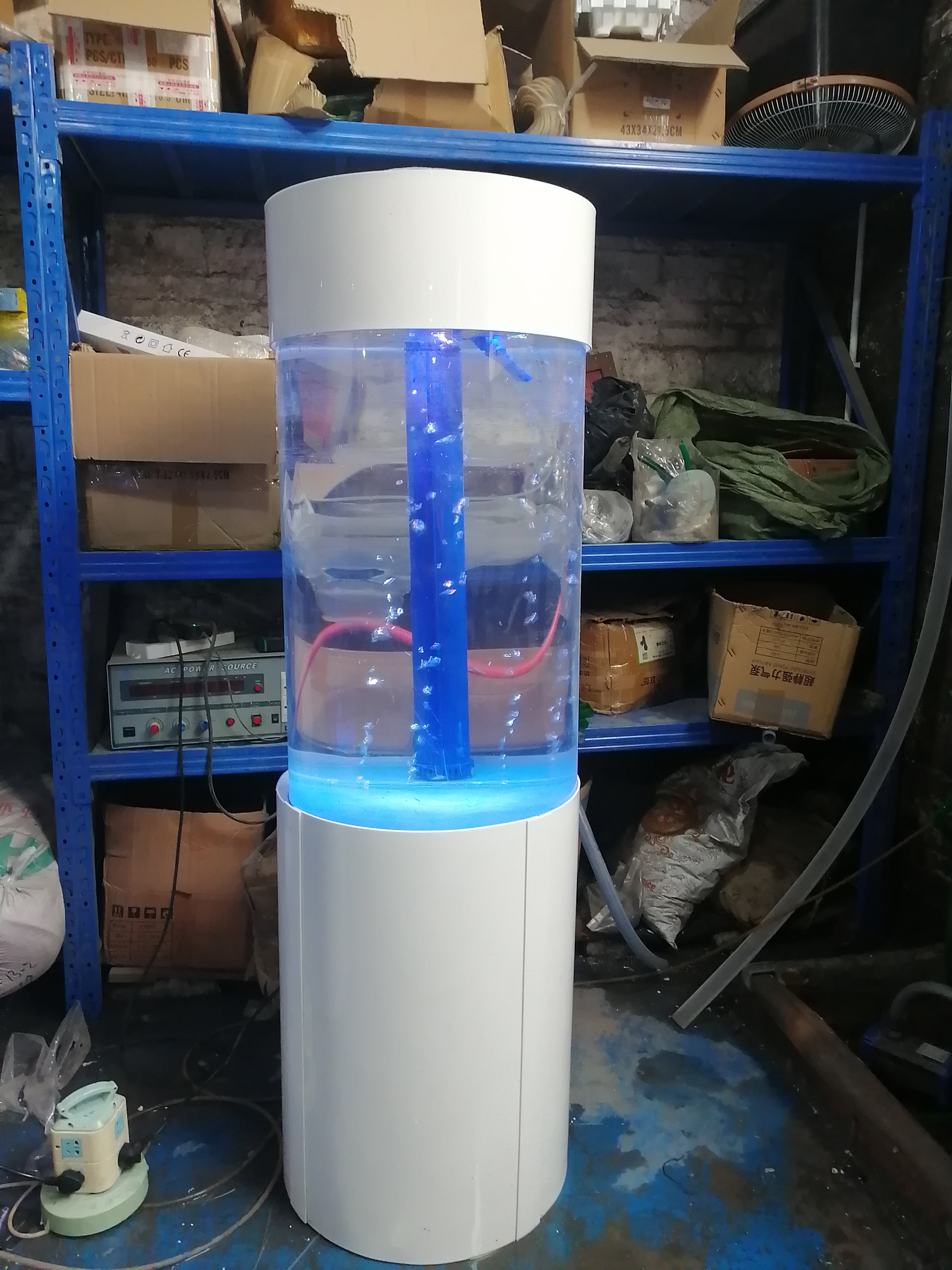 Round Aquarium cylindrical fish tank Acrylic Aquarium indoor artificial cylinder acrylic fish aquarium