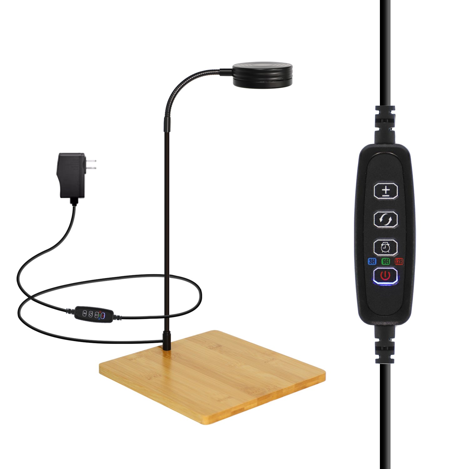 Wholesale Tabletop Dimming Aquarium Grow Lights Bamboo Full Spectrum For Coral Reef Algae