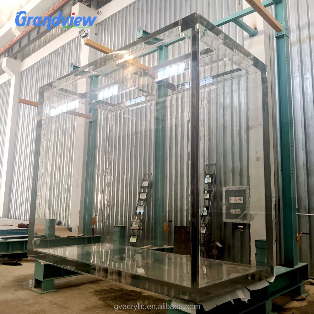 Grandview customized size aquarium clear cast acrylic sheets