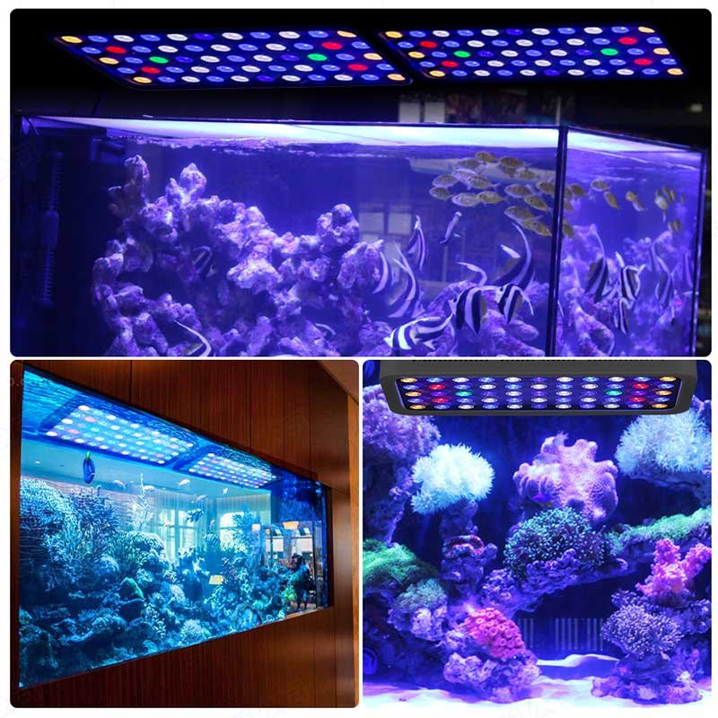 165W wholesale factory supply Intelligent led aquarium light dimmable fish tank aquarium lighting for coral reef