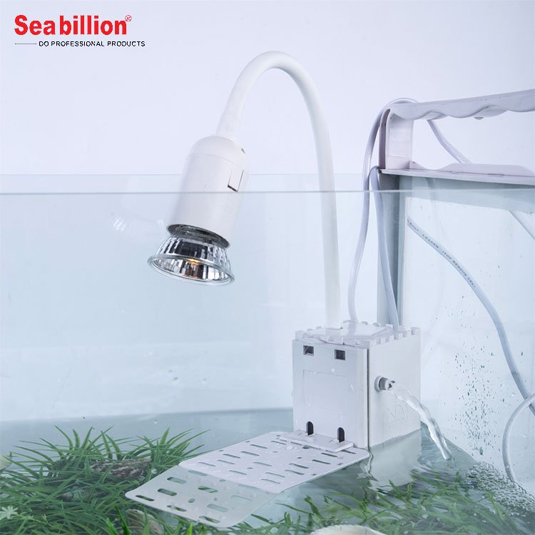 Seabillion Internal Power Aquarium Filter With Turtle drying backlight Warming Back Lamp