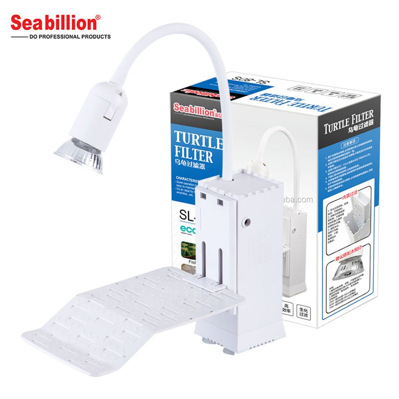 Seabillion Internal Power Aquarium Filter With Turtle drying backlight Warming Back Lamp