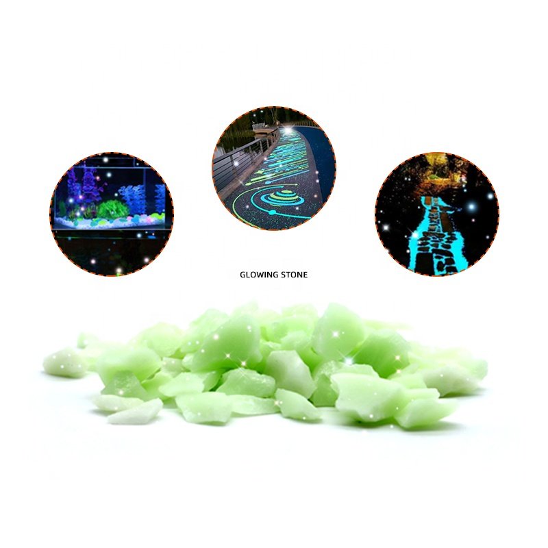 Color Glowing Stone Fluorescent Rocks Natural Glowing Stones Glow Cobble in the Dark Luminous Rock