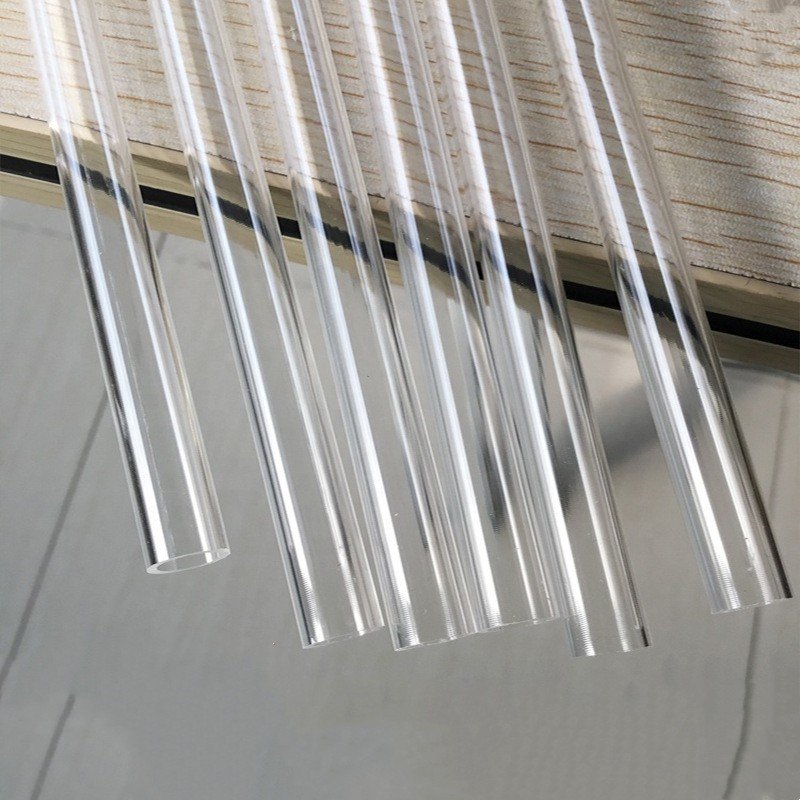 Factory Processing Custom Multi-Size Transparent Frosted Color Acrylic Plastic Hollow Round Tube Square Tube