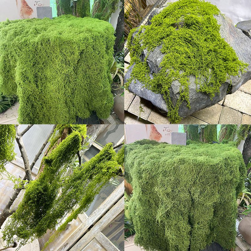Artificial Moss Lawn Grass Plant Decoration Landscape Bonsai Paving Simulated Carpet Dark Green Moss Turf Grass