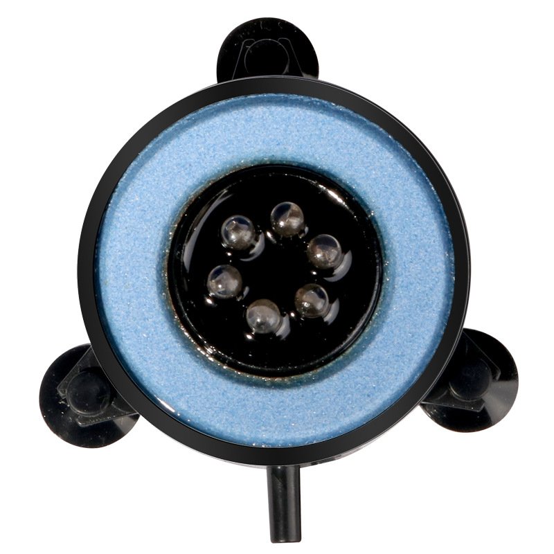 LED Seven Color Diving Light Fish Tank Landscape Decoration Aquarium Air Disc Light Round Oxygen Bubble Light