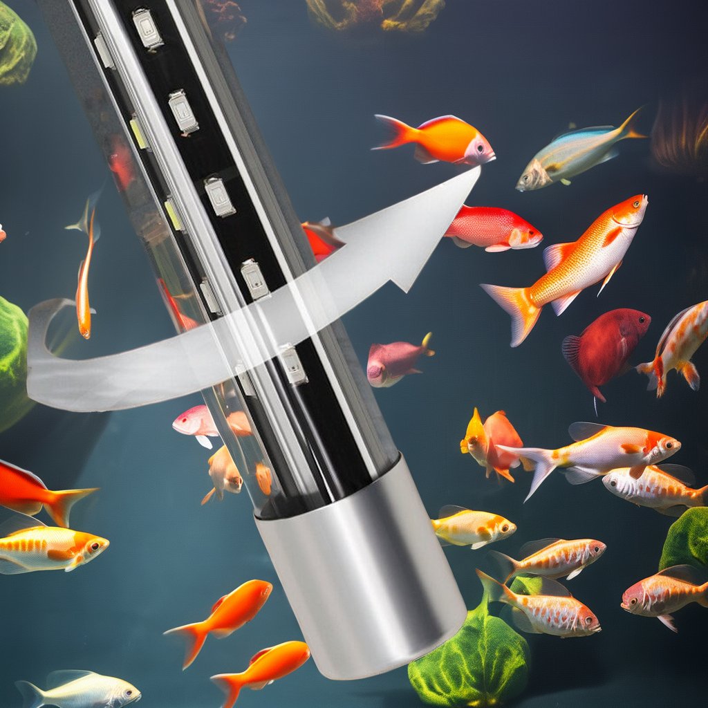 172125 RGB LED Aquarium Lamp Plastic Aluminum Waterproof LED Tube light 12V 60-80CM Fish Tank Lighting tube