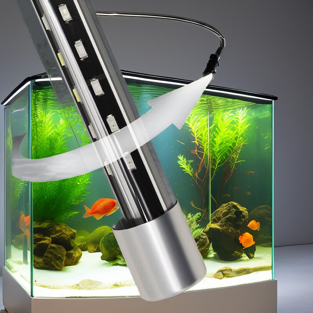 172125 RGB LED Aquarium Lamp Plastic Aluminum Waterproof LED Tube light 12V 60-80CM Fish Tank Lighting tube