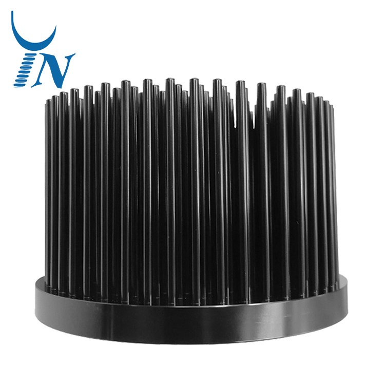 OEM PCB LED Cooling Stamping Pin Fin Aluminum Cold Forging Heat Sink Round Shape Radiator Cold Forged Heat Sink