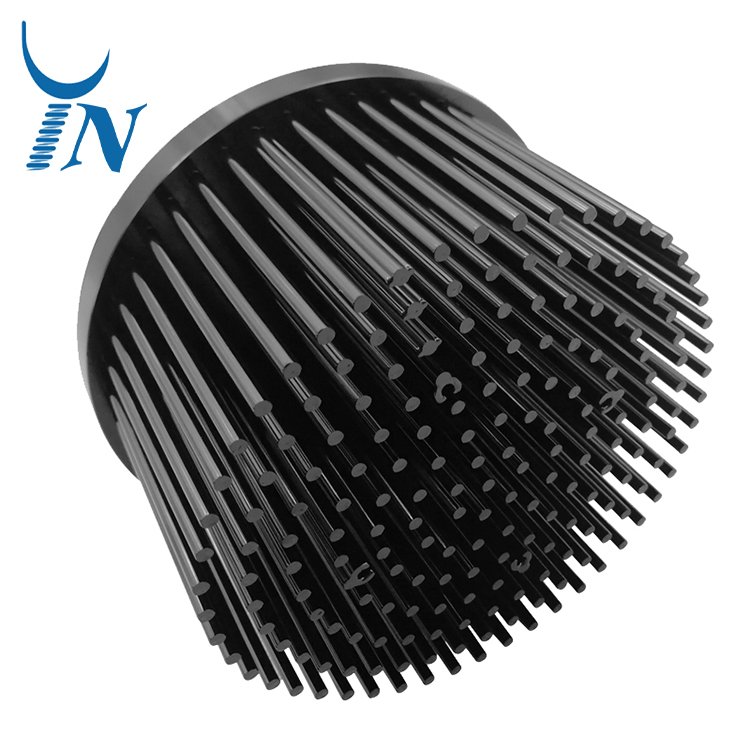 OEM PCB LED Cooling Stamping Pin Fin Aluminum Cold Forging Heat Sink Round Shape Radiator Cold Forged Heat Sink