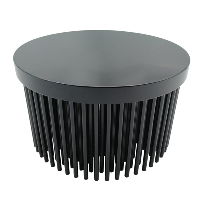 OEM PCB LED Cooling Stamping Pin Fin Aluminum Cold Forging Heat Sink Round Shape Radiator Cold Forged Heat Sink