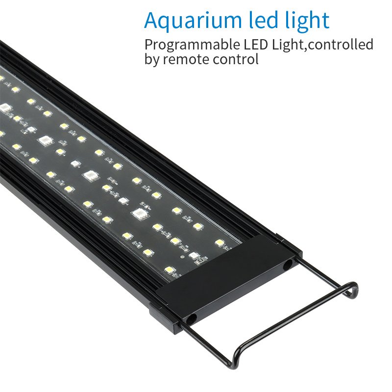 Heto Aluminum Alloy Shell ,Extendable Remote controller Freshwater fish tank planted aquarium lights for live plant tank