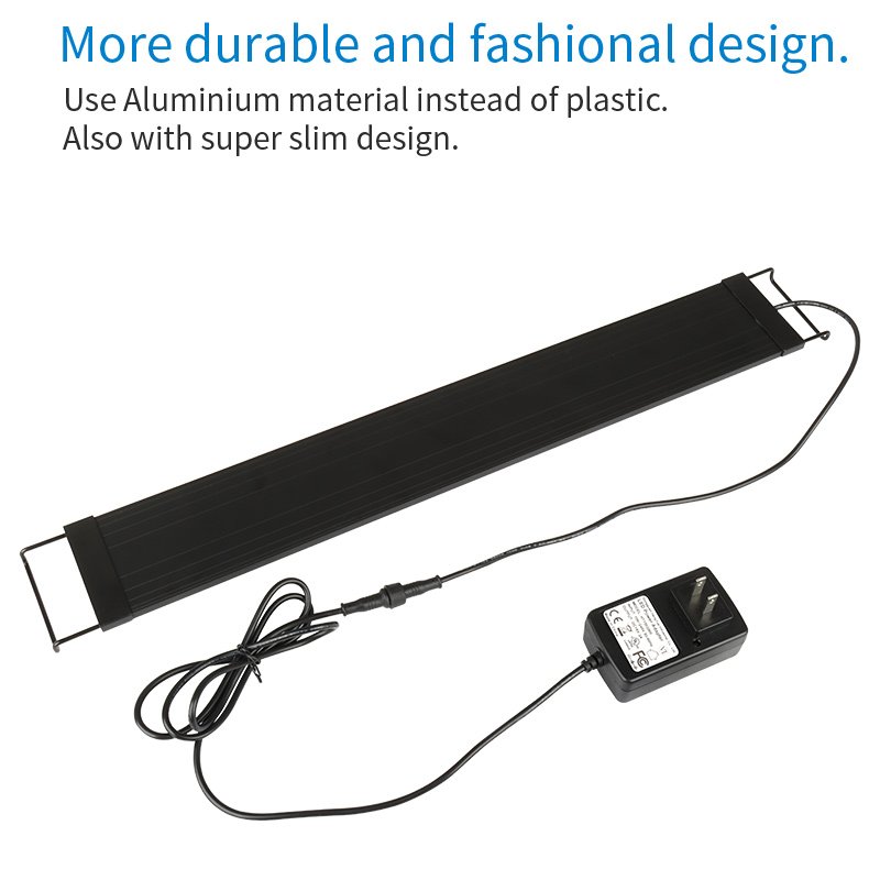 Heto Aluminum Alloy Shell ,Extendable Remote controller Freshwater fish tank planted aquarium lights for live plant tank