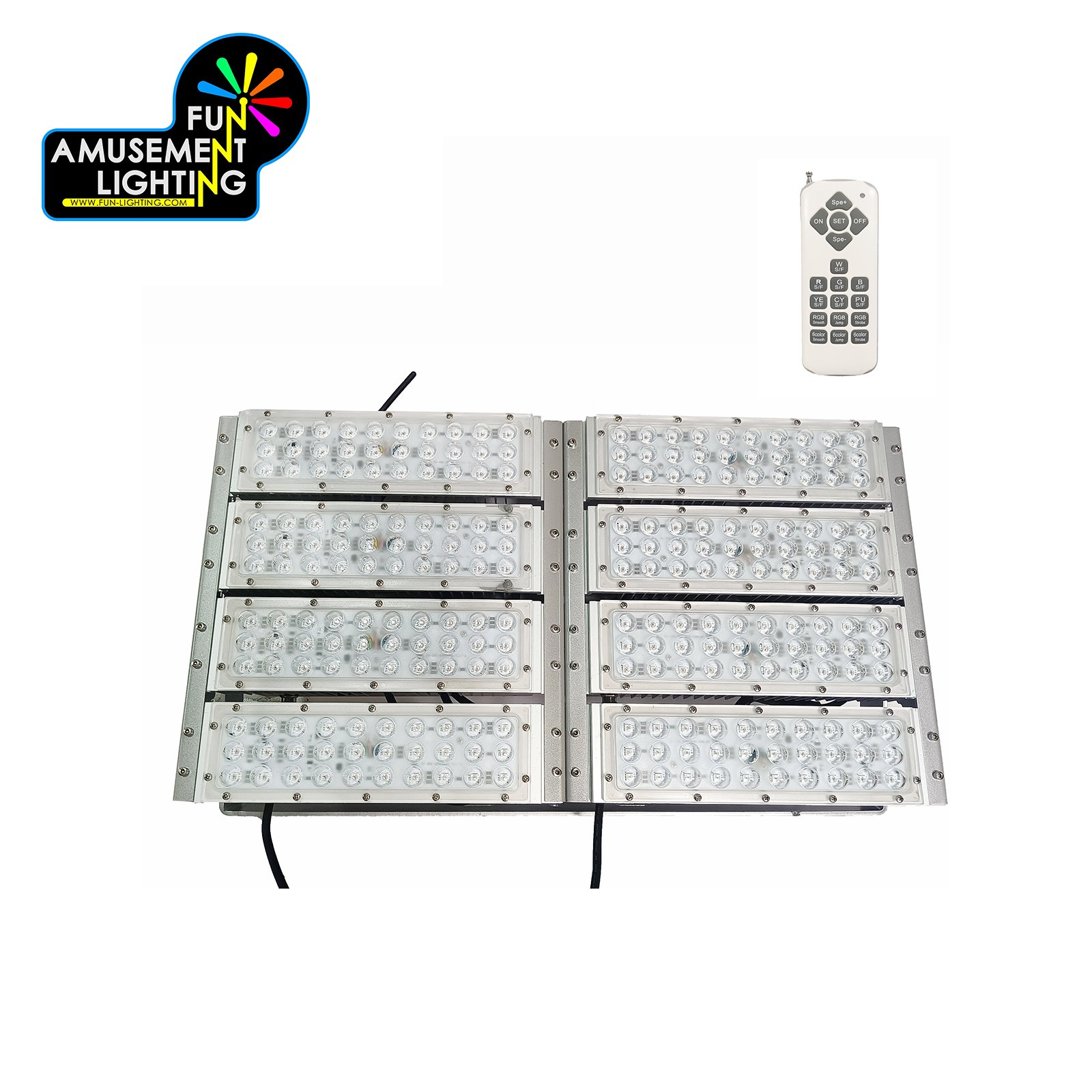 Wireless Remote Control 500W WaterProof RGB LED Flood Lights 500 Watt Outdoor IP65 RGB Floodlight for Amusement Park