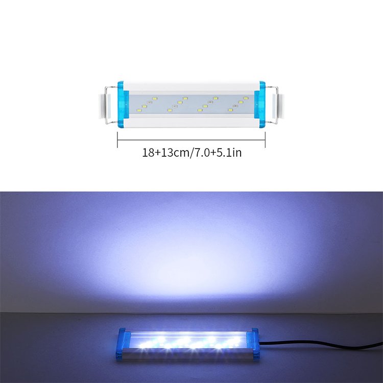 Super Slim LEDs Aquarium Lighting Luz de Pecera Aquatic Plant Light 18-75CM Extensible Waterproof Clip on Lampara Para Acuario