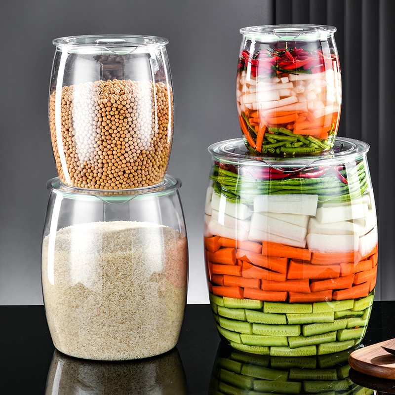 Multi-Functional Moisture-Proof Storage Cans Dogs Dried Fruits Aquariums-Coarse Cereals Kimchi Jars Multiple Specifications