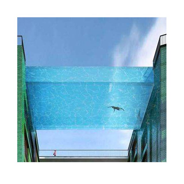 Transparent glass sheet acrylic for swimming pool