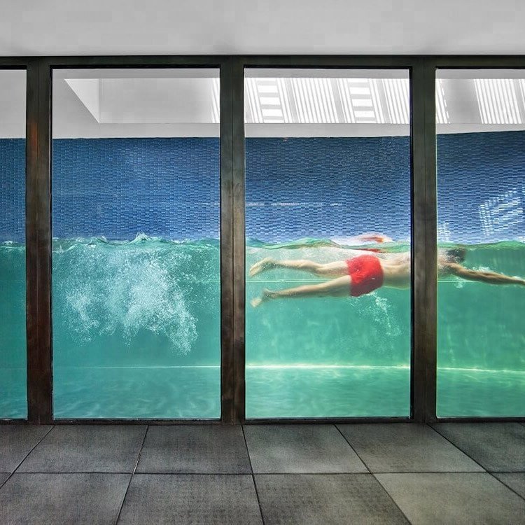 Transparent glass sheet acrylic for swimming pool