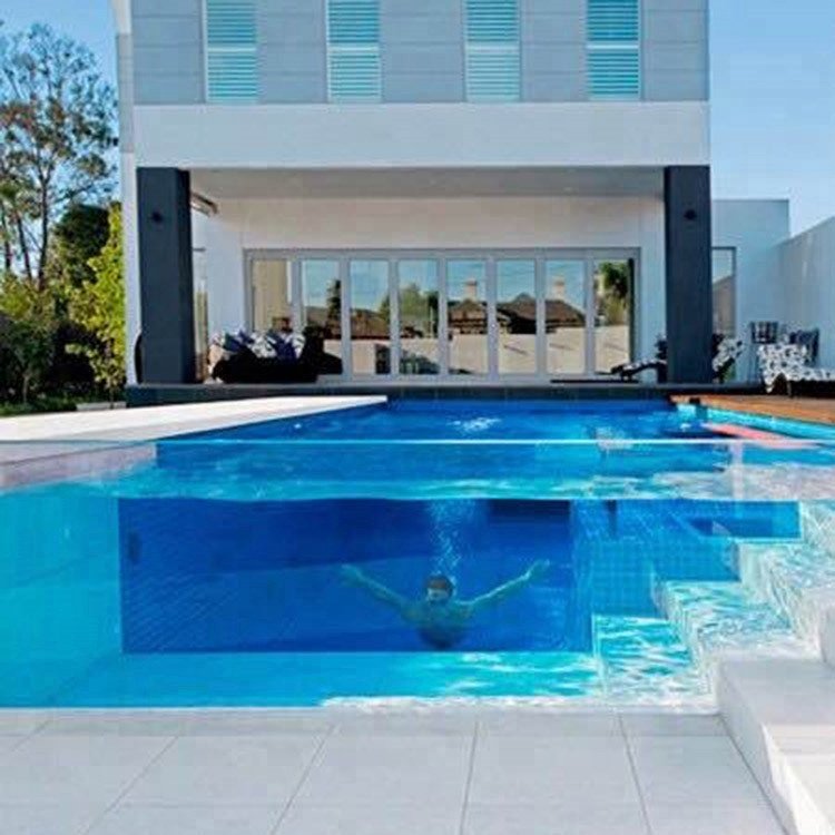 Transparent glass sheet acrylic for swimming pool