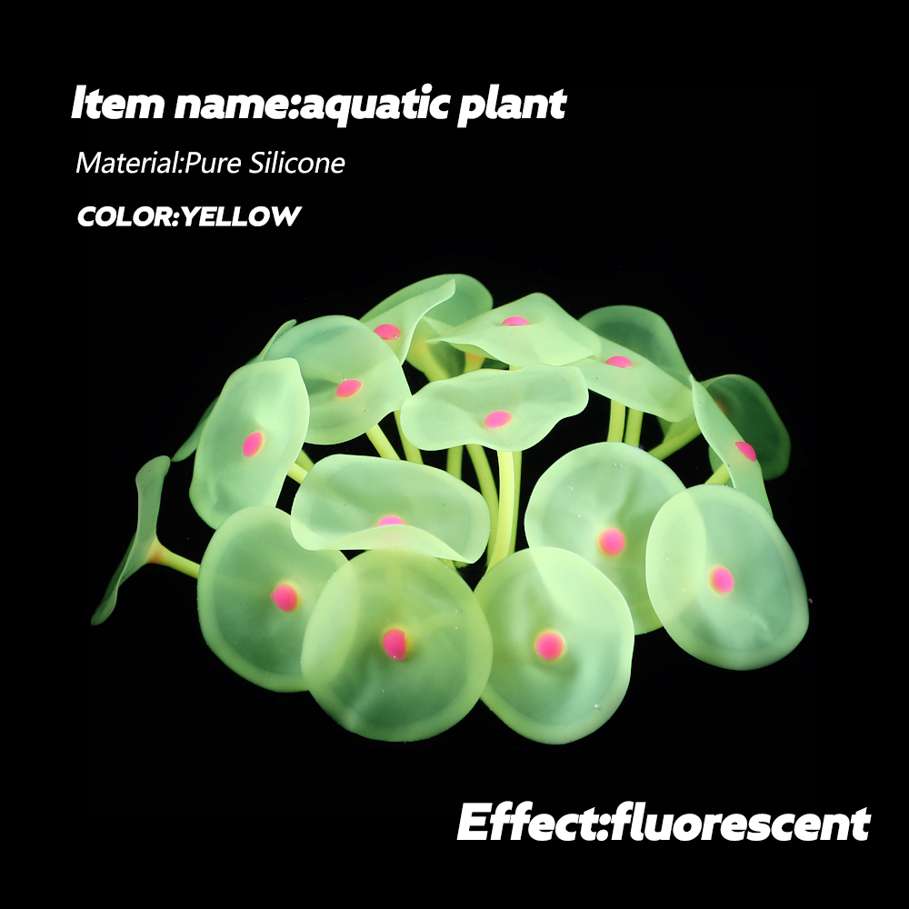 Wholesale Silicone Aquatic Plants Fish Tank Decor Supplies Aquarium Accessories Decorations