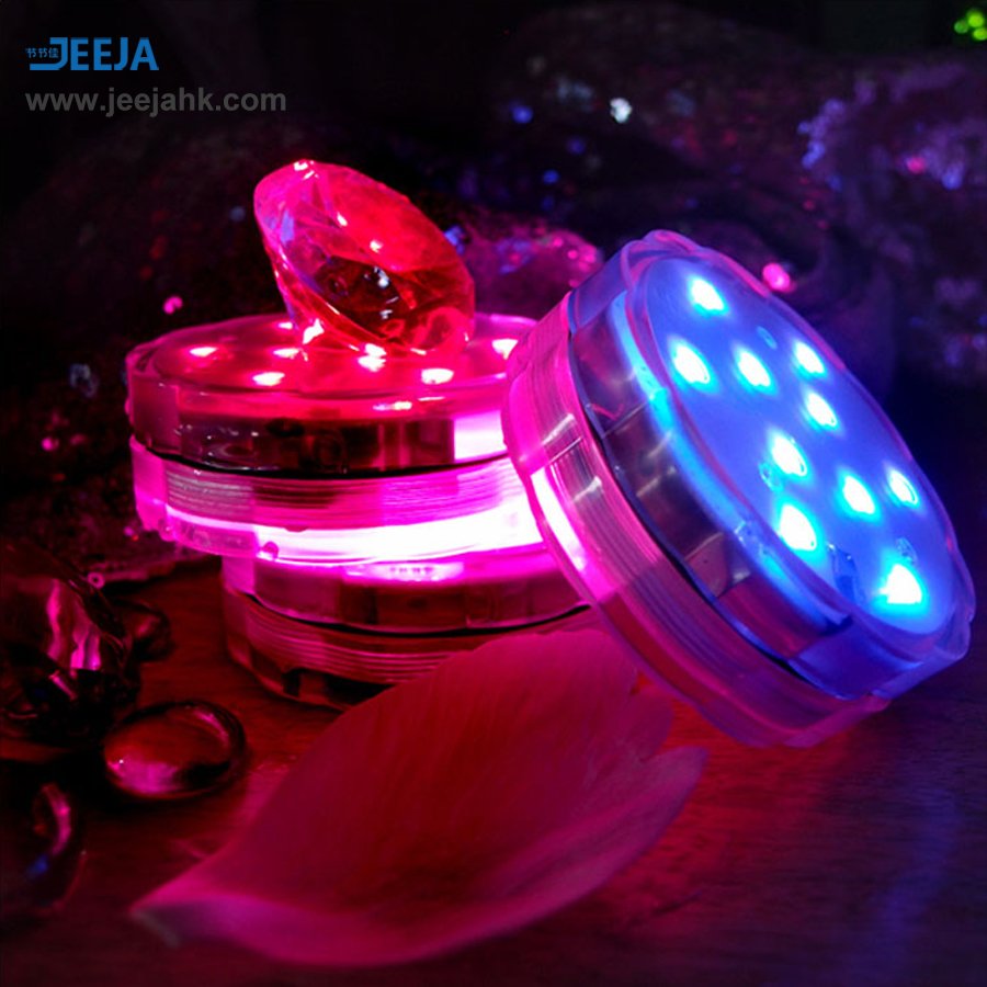 IP68 Waterproof Submersible LED Lights with Remote Color changing Hookah Shisha Light Base for Aquarium Pumpkin Bucket and pool
