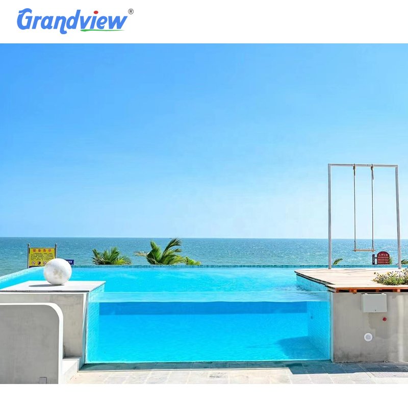 Grandview High Quality Clear Thick Anti-uv Plexiglass Panel Curved Swimming Pool Acrylic Wall