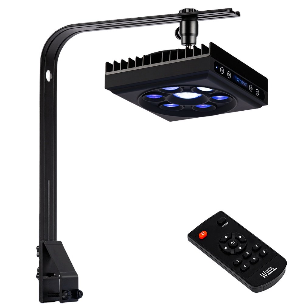 60W SPS LPS Full Spectrum Seawater Aquarium Reef Led Light for Aquarium Tank Fish Coral Reef Lighting Touch & Remote Control