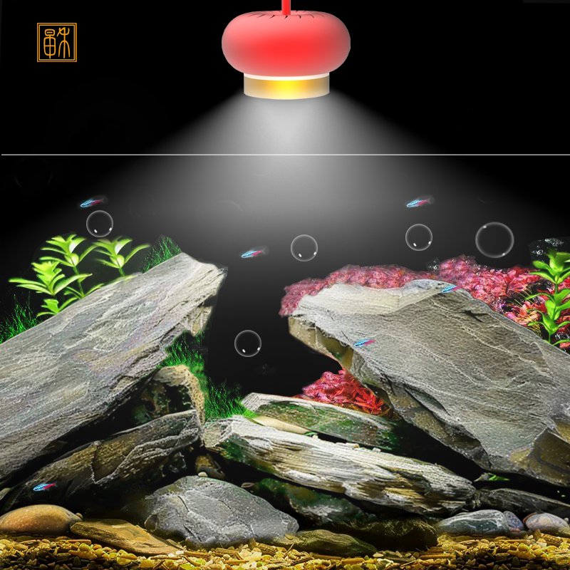 Zaohetian 100W Timed dimming full spectrum led plants lamp Goldfish Algae Explosion downlight Stream tank aquarium lamp