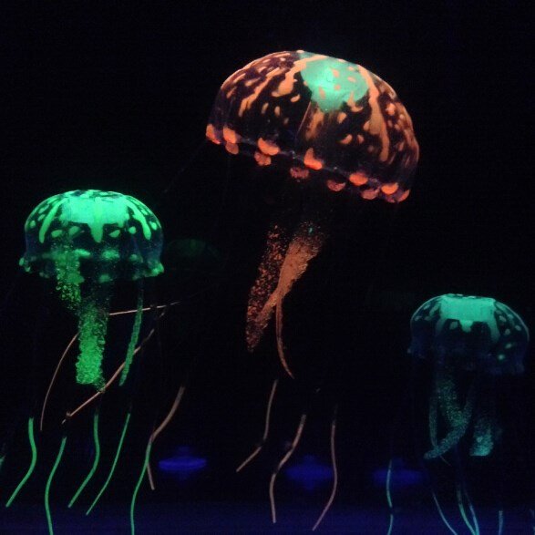 Factory silicone glowing jellyfish for sale,jellyfish for Aquarium,fish tank&aquarium decoration