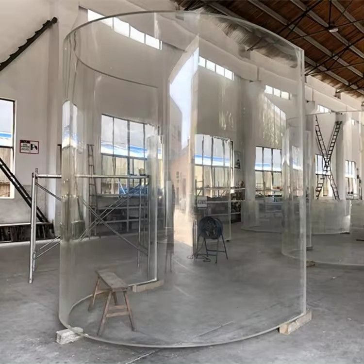 100-Gallon Acrylic Plexi glass Fish Tank Custom Cut and Moulded 100-Gallon Cylinder Aquarium