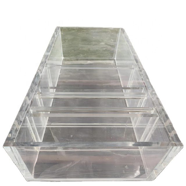 Betta Fish Tank Aquarium Vertical Transparent Acrylic with Bonding Moulding Processing Services