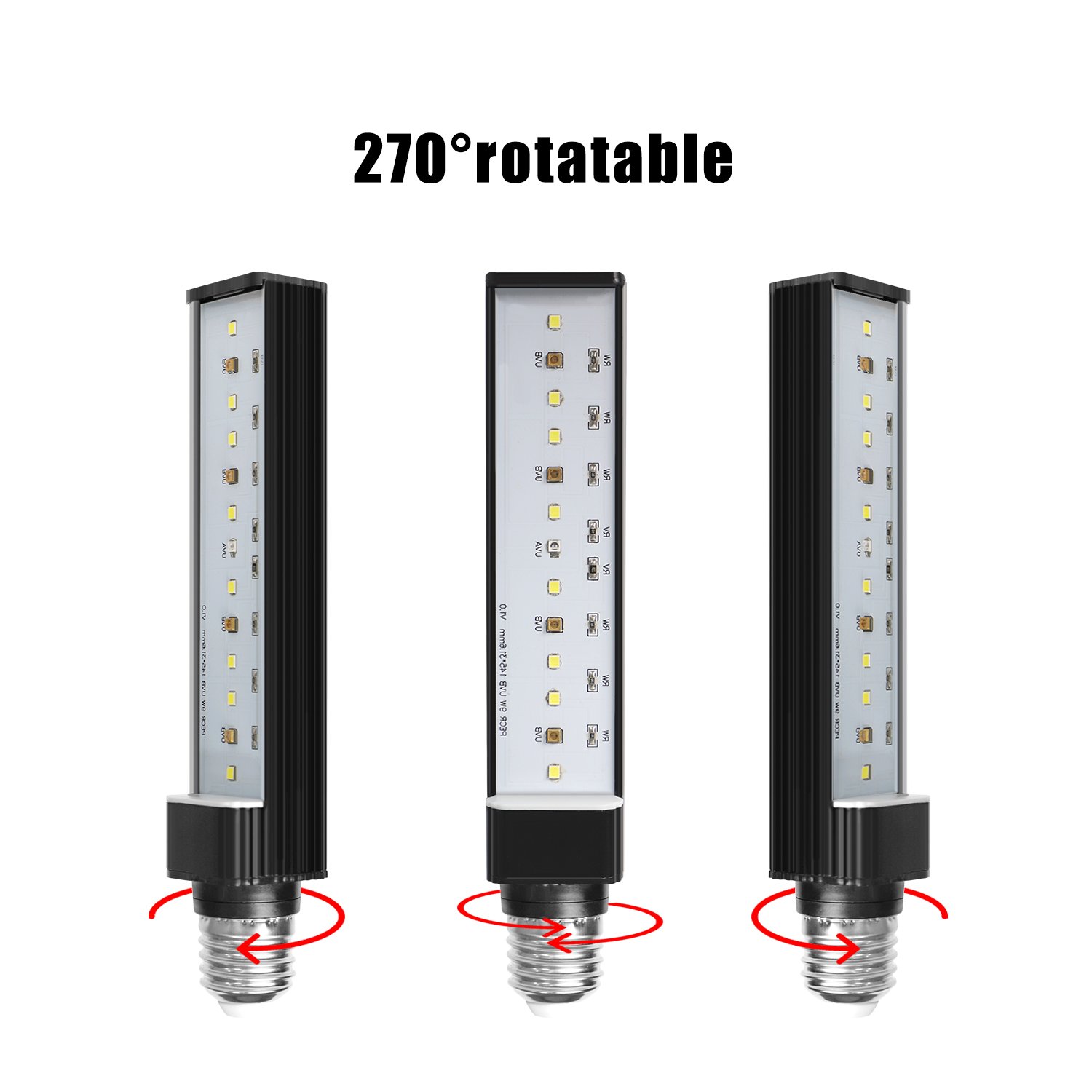 Bulb Lampara UVB Daylight Hood 9W Led UVA UVB Lamp Lighting Reptile For Turtle Aquarium Aquatic Reptile Lizard