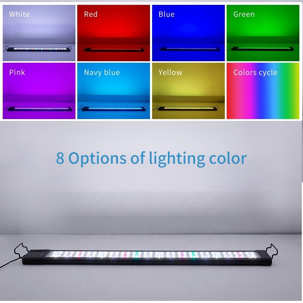 Fullgain 4 Feet 4FT 6FT 120 CM RGB Full Spectrum Fish Tank Light LED Aquarium Home Plant Led Light Lamp For Aquarium With Timer
