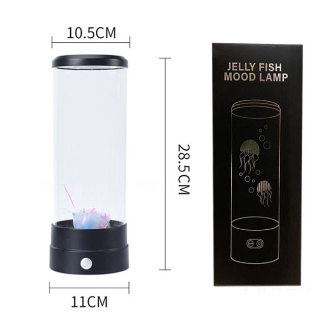Custom Lava Lamp BT Speaker White Noise LED Jellyfish Aquarium Lamp 7 Colors Changing with 4 Light Mode Mood Night Light