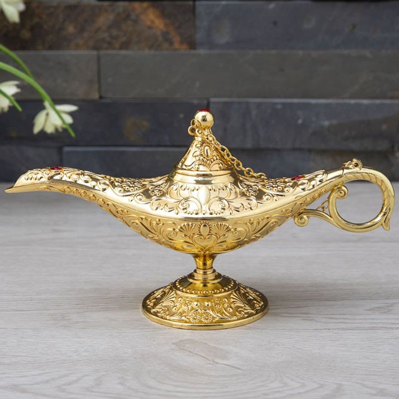 Wholesale Large Magic Lamp European Metal Craft Vintage Home Accessories For Living Room Decor