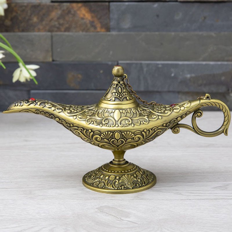 Wholesale Large Magic Lamp European Metal Craft Vintage Home Accessories For Living Room Decor