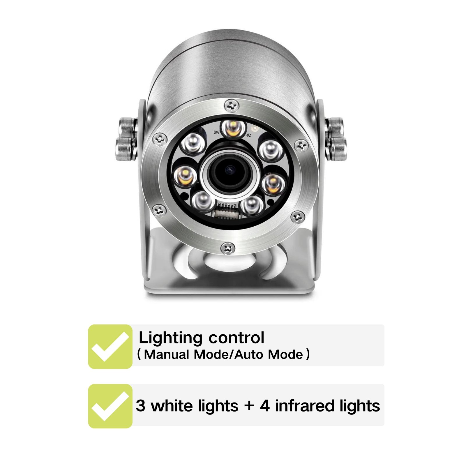 Hd 5MP underwater waterproof cameras downhole inspection aquaculture pipe aquarium camera with H.265 underwater CCTV camera