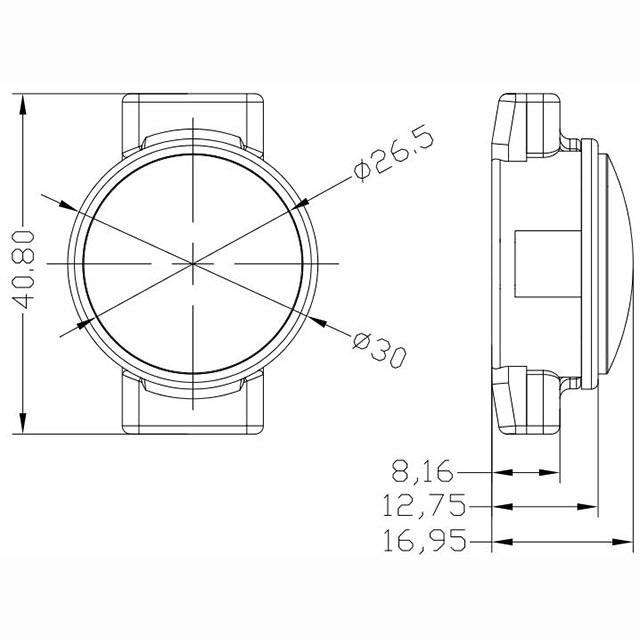2023 DC 12V RGB Pixel Dot Led Point Lights 30mm For Outdoor Lighting Project