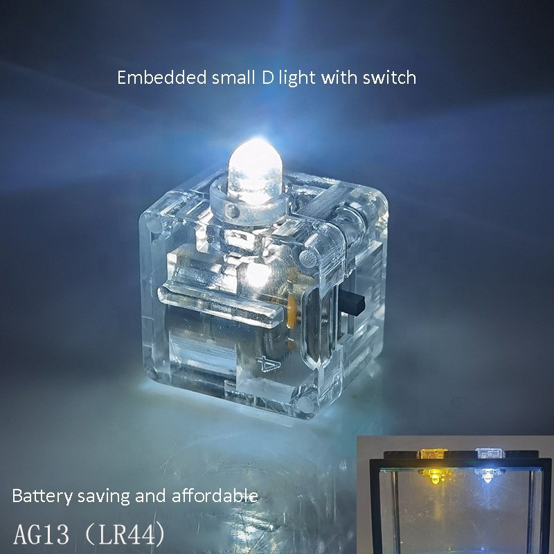 Small Desktop Fish Tank Block Arrangement 6-Hole Transparent Aquarium Accessories Tank