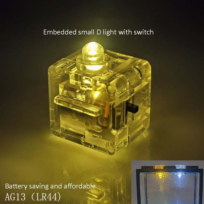 Small Desktop Fish Tank Block Arrangement 6-Hole Transparent Aquarium Accessories Tank