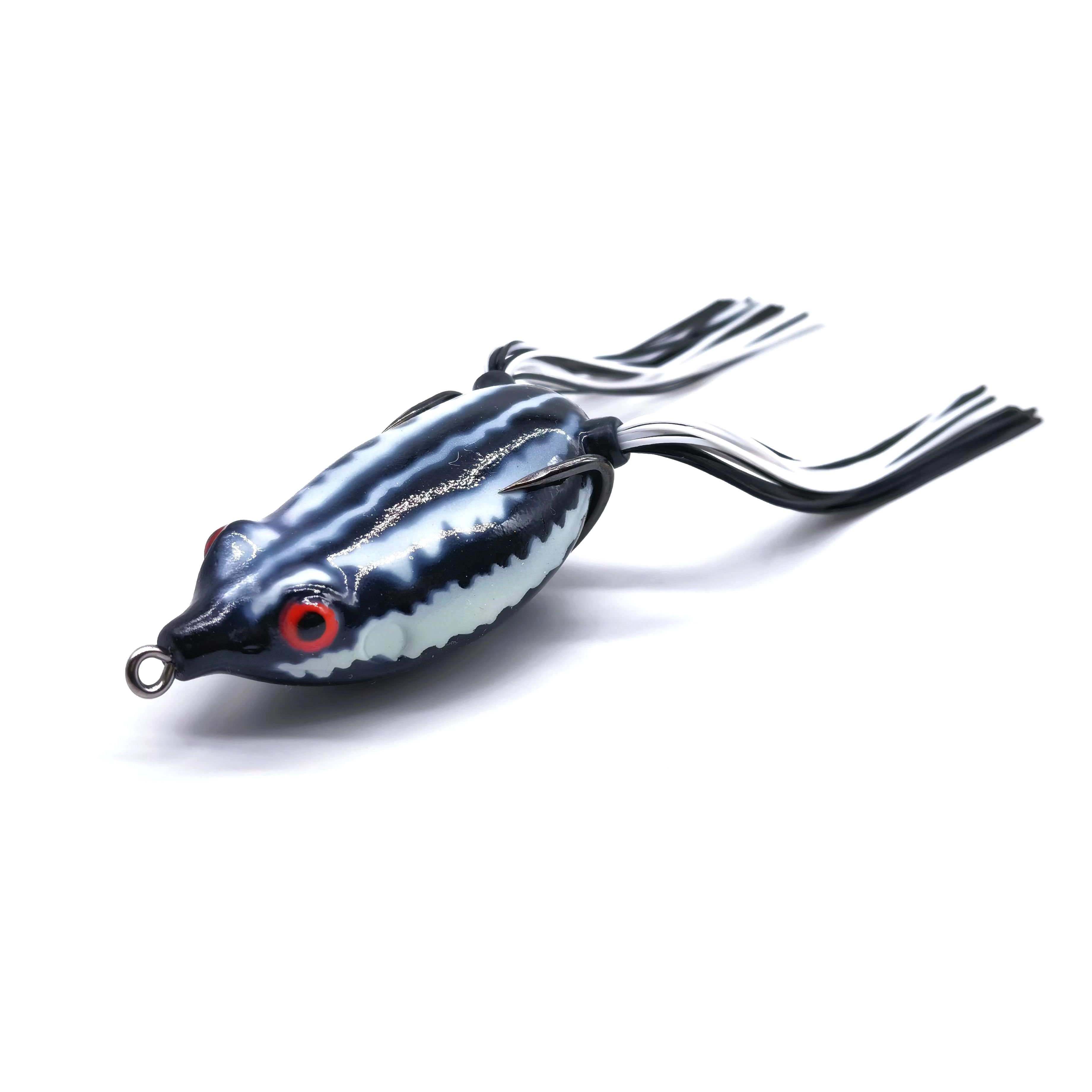 55mm 13.8g fishing bait sinking lures for hair stops accessories PVC Fishing Soft frog lure